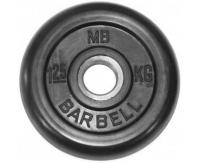 Диск обрезиненный BARBELL MB (металлическая втулка) 1.25 кг / диаметр 31 мм